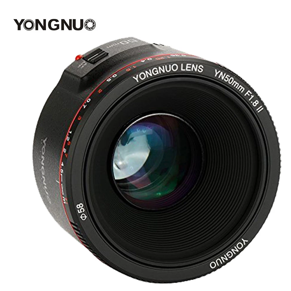 YONGNUO YN50mm F1.8 II F1.8 Deschidere Mare Efect Bokeh de Lentilă aparat de Fotografiat Auto-Focus Lens pentru Canon EOS 700D 750D 5D 600D DSLR
