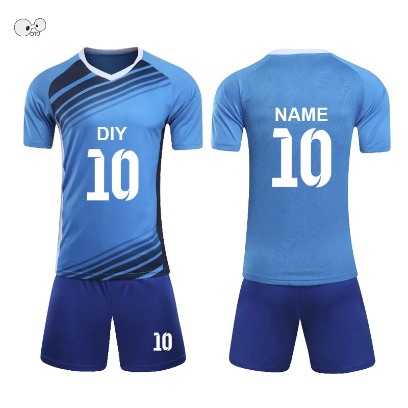 Personaliza gol tricou de fotbal a stabilit echipa de fotbal sport uniforme DIY imprimare logo-uri numere de nume mens baieti copii futbol costum de formare