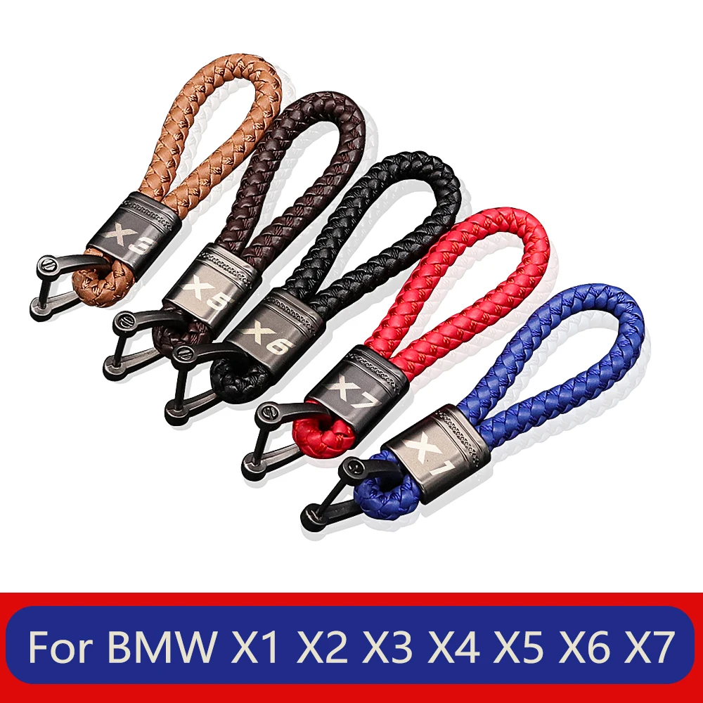 Piele auto cheie lanț Pentru bmw x1 x3 x4 x5 x6 x7 e84 f48 e83 f25 f26 e53 e70 f16 e71 f49 f39 f15 f85 X2 masina breloc accesorii