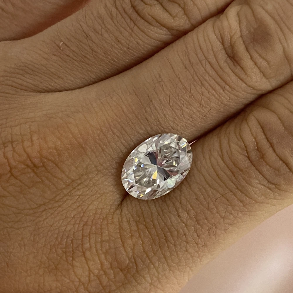 GRA certificat Crescut moissanite piatră de diamant Oval 7x5 mm 1 ct D culoare VVS liber moissanite piatra pentru inel