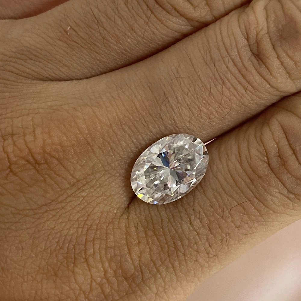 GRA certificat Crescut moissanite piatră de diamant Oval 7x5 mm 1 ct D culoare VVS liber moissanite piatra pentru inel