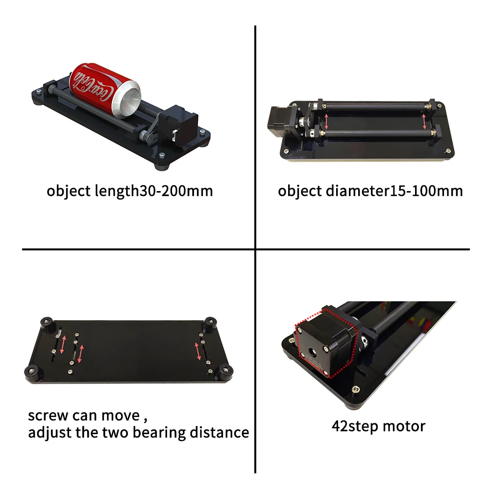 Axa Y Roti Gravură Module, pentru Coloana Cilindru Engravin DIY upgrade Gravură Module kit pentru cnc de tăiere cu laser.