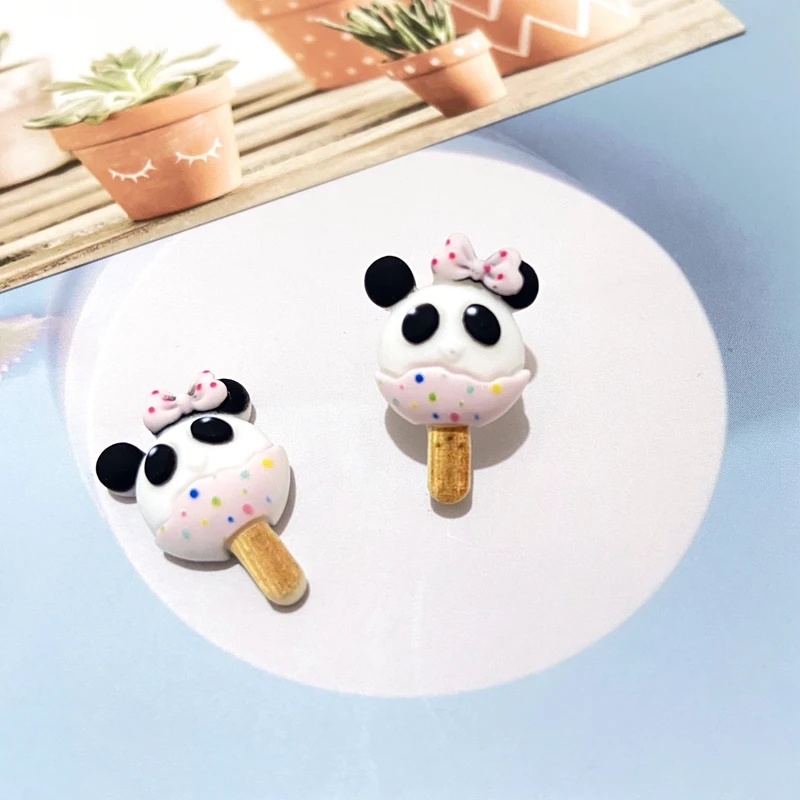 40 buc/set Mixt de Desene animate Panda Mouse-ul Ice Cream Plane DIY Meșteșug Rășină Accesoriu de Decor Acasă Bijuterii de Vară, Fiind Caz de Telefon