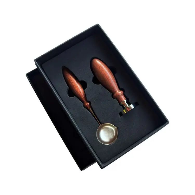 Personalizate de nunta personalizate ceara de sigiliu timbru mâner din lemn set stampila cu lingura