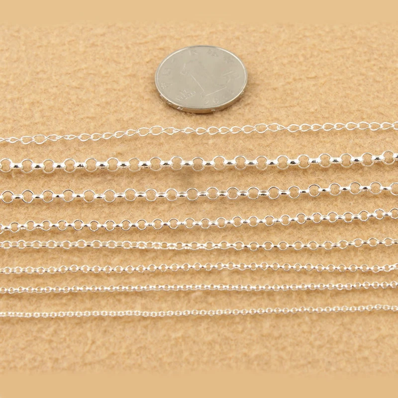 De înaltă Calitate S925 Argint Perla Cruce Cerc Lanț Nakelace Lanț Manual DIY Constatările Face Bijuterii Accesorii
