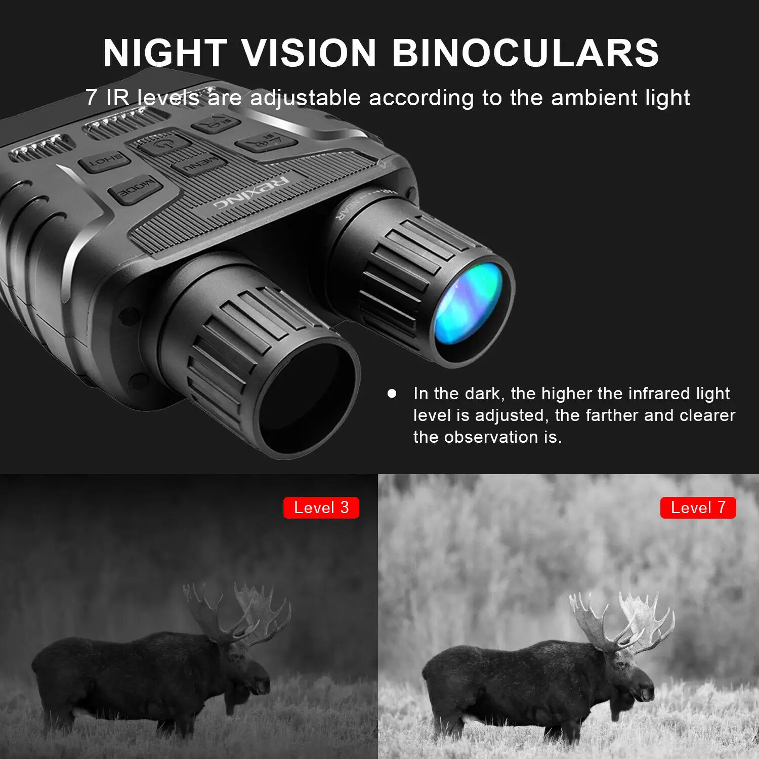NV3180 Viziune de Noapte în Infraroșu IR Binoclu, cu Ecran LCD Digital de Camera Foto-Video de Înregistrare Impermeabil pentru Spotting de Vânătoare