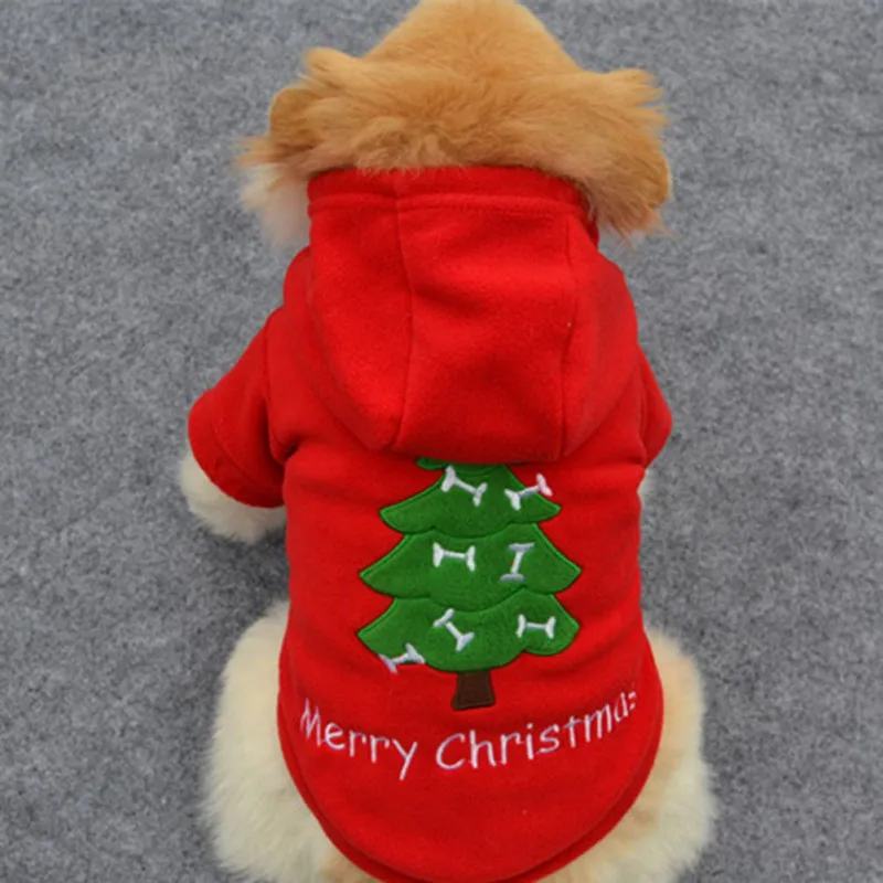 Crăciun Câine Haine De Iarna Cald Fleece Hanorac Haina Mici Pentru Câini De Talie Medie Anul Nou Cățeluș Costum Catelus Yorkshire Tinuta