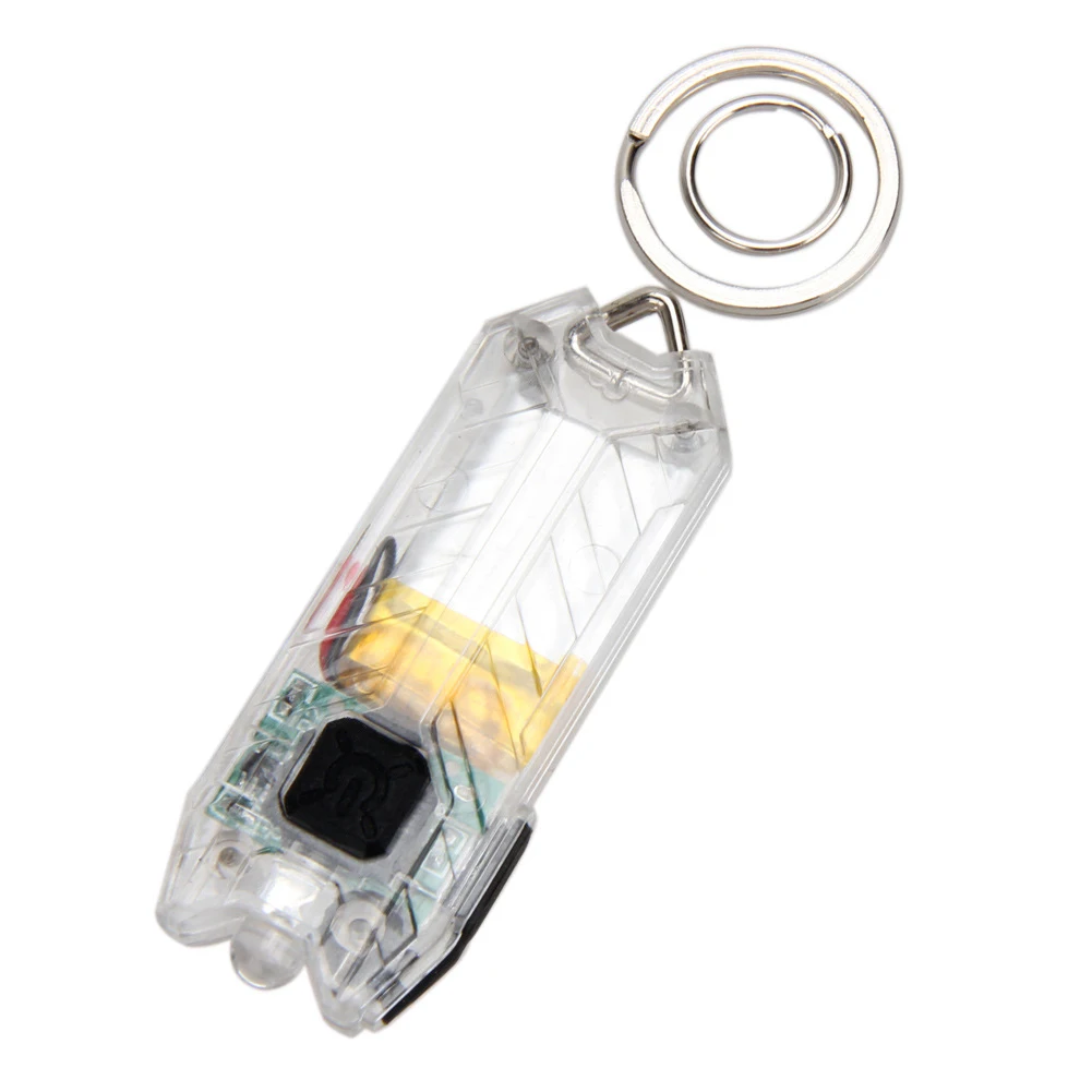 Reîncărcabilă Mini USB de Încărcare Breloc cu Lumină Lampă Compact Portabil Tub 45LM Lanterna Led-uri în aer liber 2 Moduri