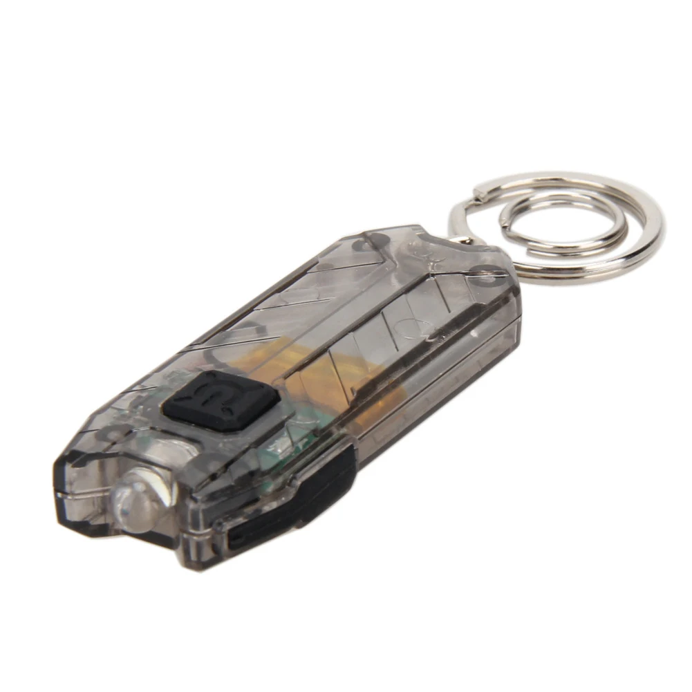Reîncărcabilă Mini USB de Încărcare Breloc cu Lumină Lampă Compact Portabil Tub 45LM Lanterna Led-uri în aer liber 2 Moduri