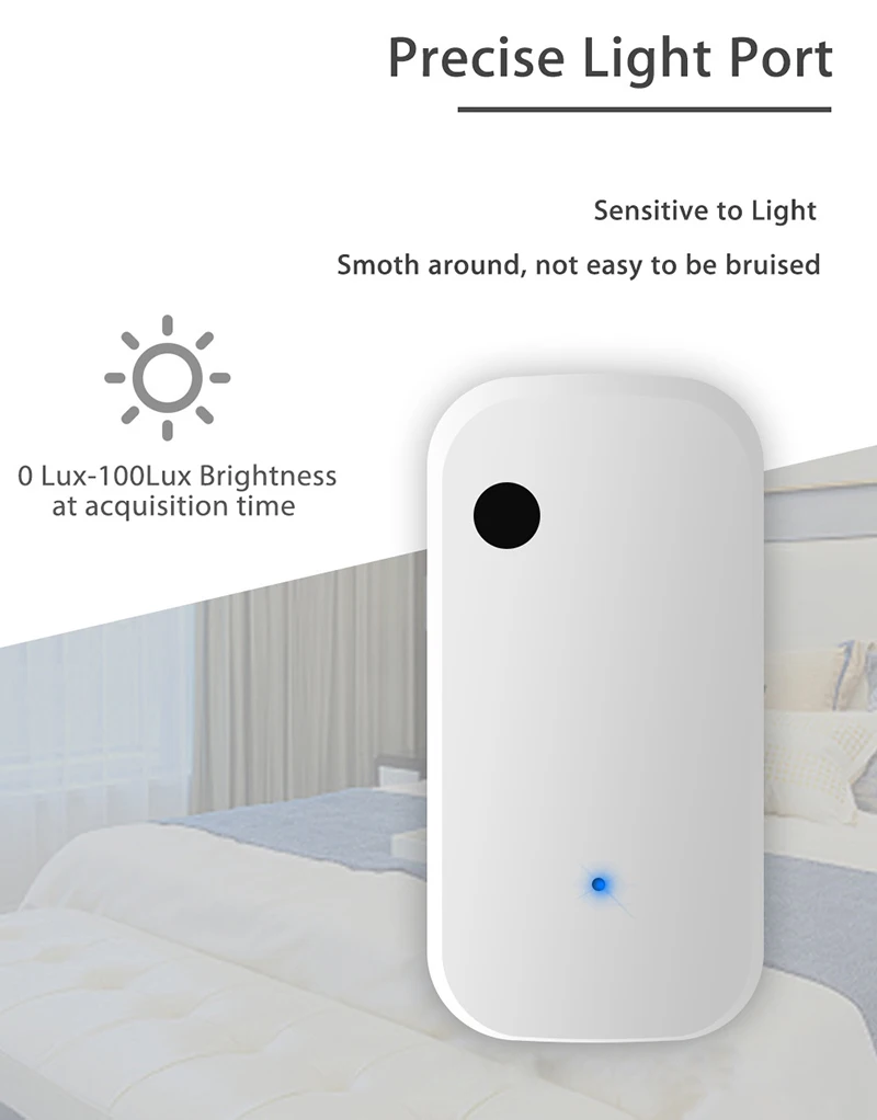 Tuya Smart Home Kit de 180°WIFI Senzor de Iluminare WiFi Senzor de Luminozitate Alexa Google Acasa de Viață Inteligentă USB Senzor de Lumină Detector