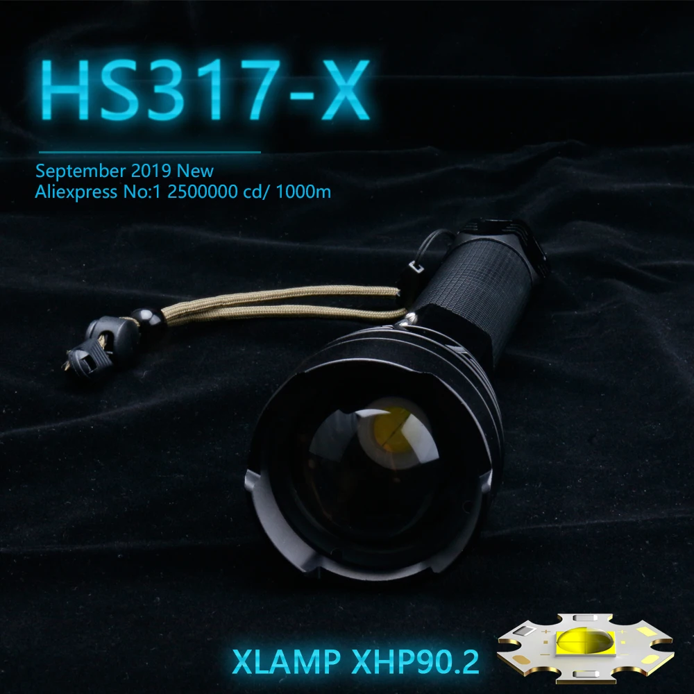 350000cd 1000m XHP90.2 cel mai puternic lanterna led-uri usb Zoom lanterna Tactice xhp50 18650 sau 26650 baterie Reîncărcabilă mână de lumină