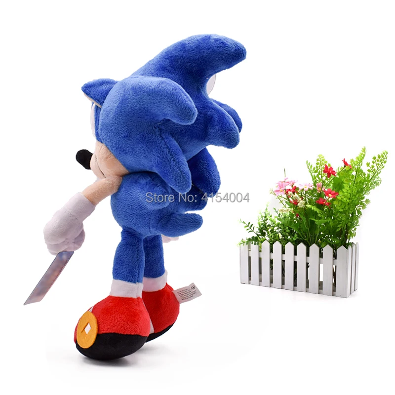 20 buc/lot Sonic Papusa Moale Albastru Sonic Desene animate Animal Umplute, Jucării de Pluș, Păpuși Figura de Halloween, Cadou de Crăciun Pentru Copii