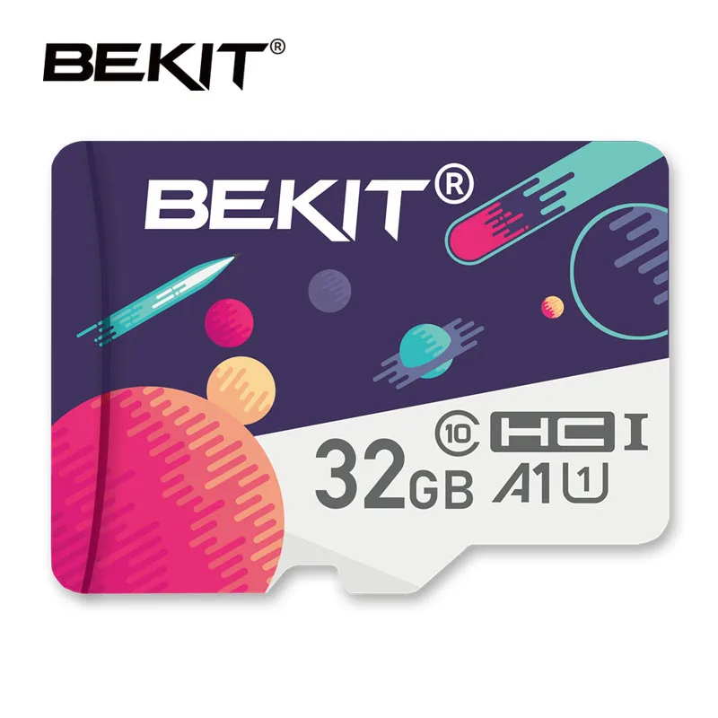 Bekit card Micro SD TF card de 128gb 32gb 64gb 256gb A1 Class10 80Mb/s flash card microsd card de memorie pentru samrtphone și PC de masă