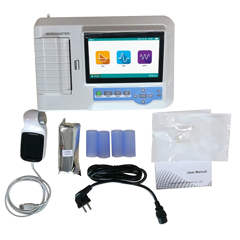Cu printer Digital Spirometru SP100 Respirație medicale respirație practicanta de Diagnostic Spirometrie portabil funcției pulmonare tester