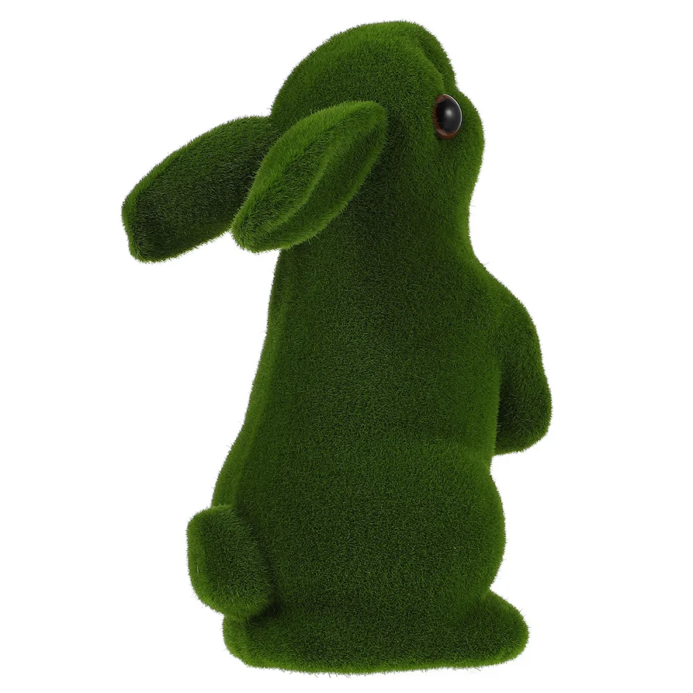 1 buc Simulare Moss Podoabă Flocking Decoratiuni Interioare Rabbit Ornament
