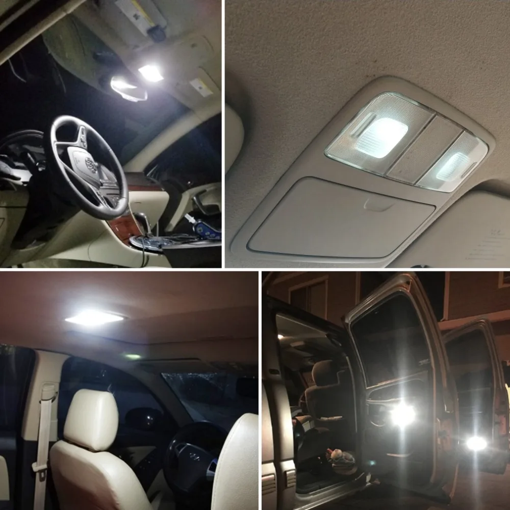 9pcs Alb Auto Canbus LED-uri de Iluminat Interior Pachet Kit Pentru VW Golf V MK5 2003-2009 Dom Foootwell Harta Lumini
