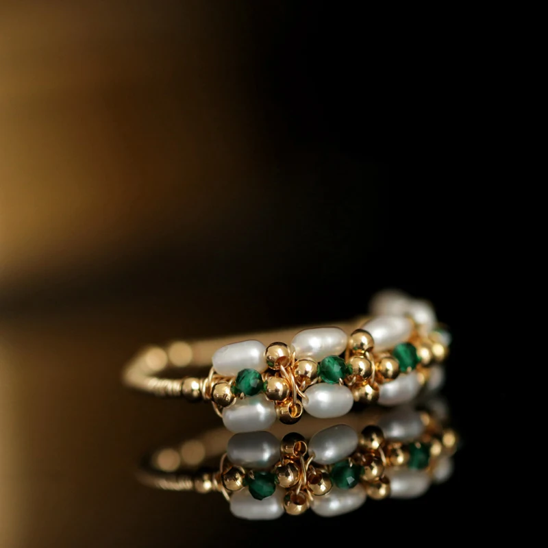 Baroc Pearl Inel Pentru Femei Handmade Creative Naturale de Apă Proaspătă Perle Inel de Fată lumină Bijuterii de lux Cadou Inele Deschis
