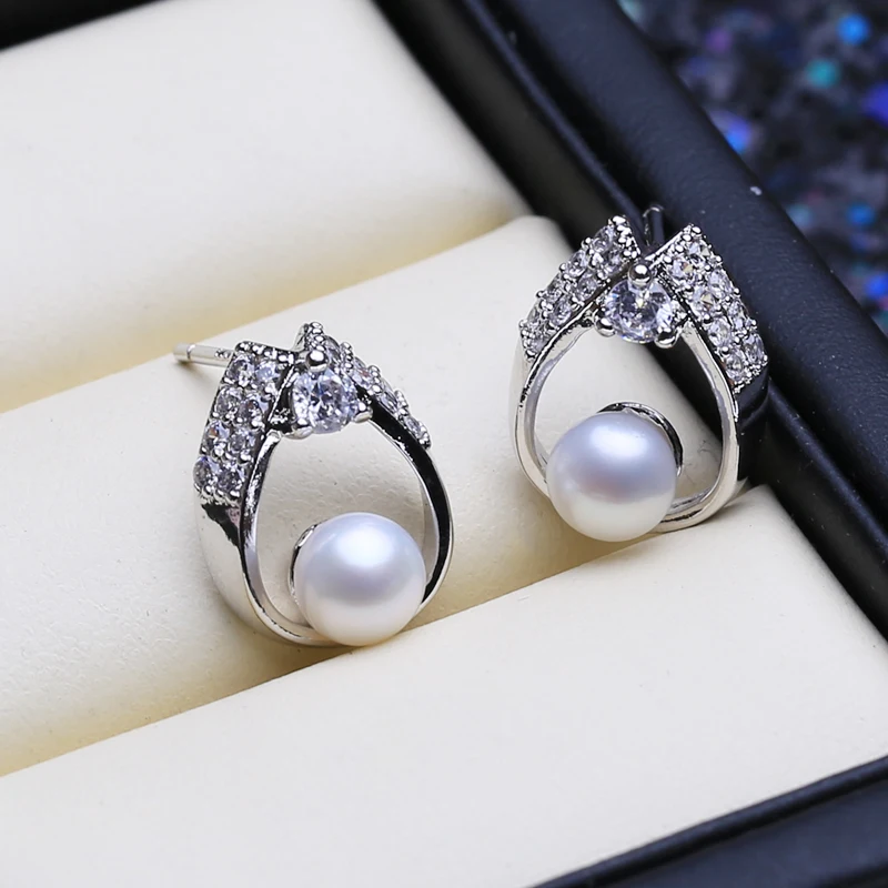 FENASY Argint 925 Seturi de Bijuterii Naturale Stud Perla Cercei Personalizate Boem Floare Pandantiv Coliere Pentru Femei