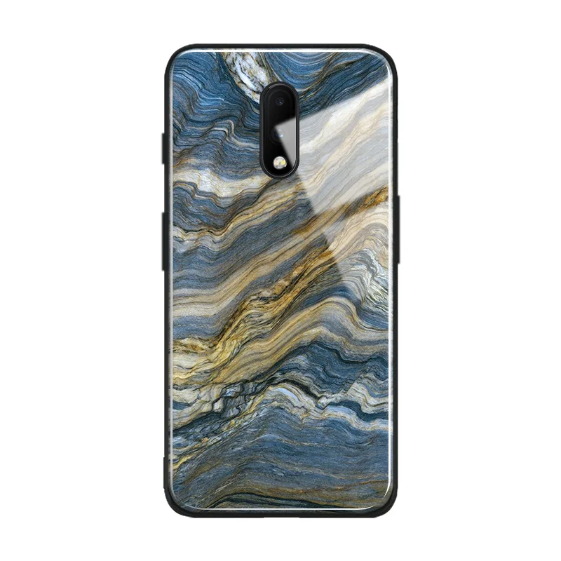 Aur negru de marmură, Plăci Ceramice Colorate Silicon Moale Sticlă Călită Telefon Caz Acoperire pentru OnePlus 6 6T 7T 7 8 Pro