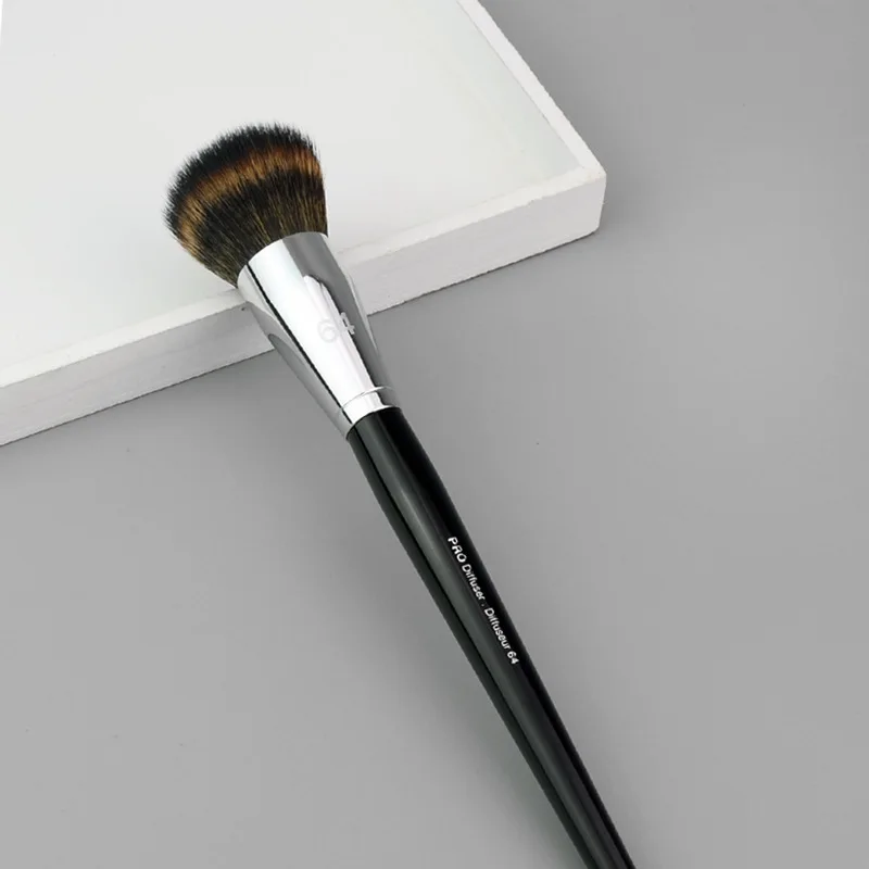 S #64 Pro Difuzor de pensule de Machiaj cap Rotund Fard de obraz Face pensula de contur, pudra de instrumente cosmetice par Sintetic mâner din lemn