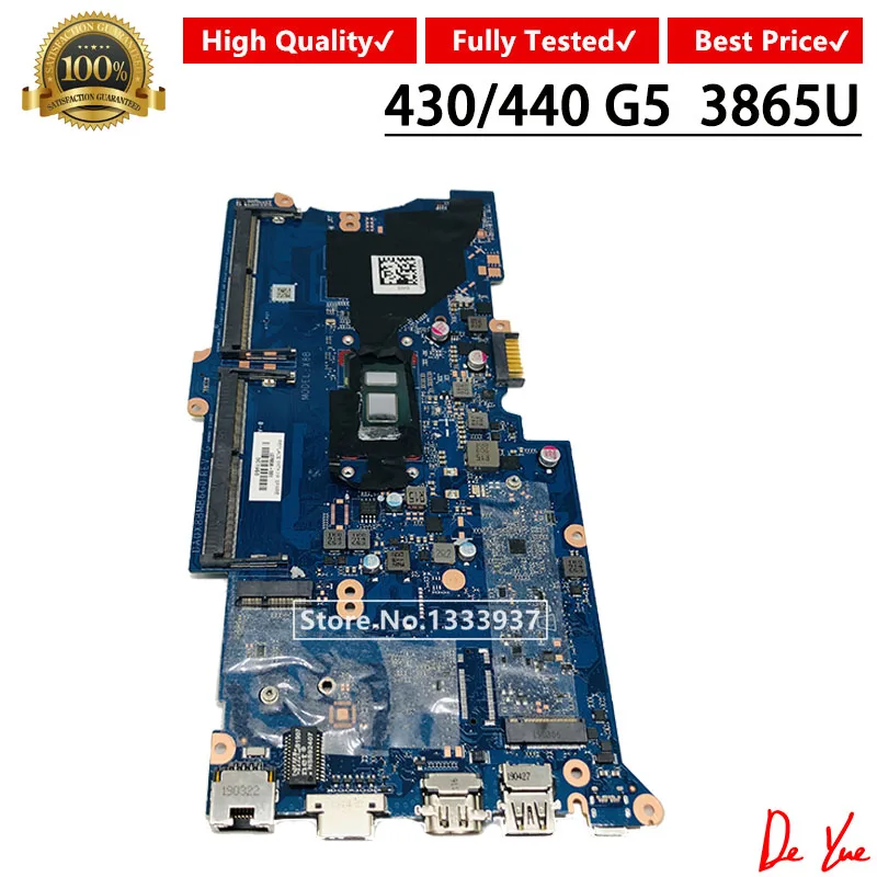 L07856-001DA0X8BMB6G0 Pentru HP 440 G5 430 G5 440-G5 430-G5 Laptop Placa de baza cu 3865U SR349 CPU Placa de baza