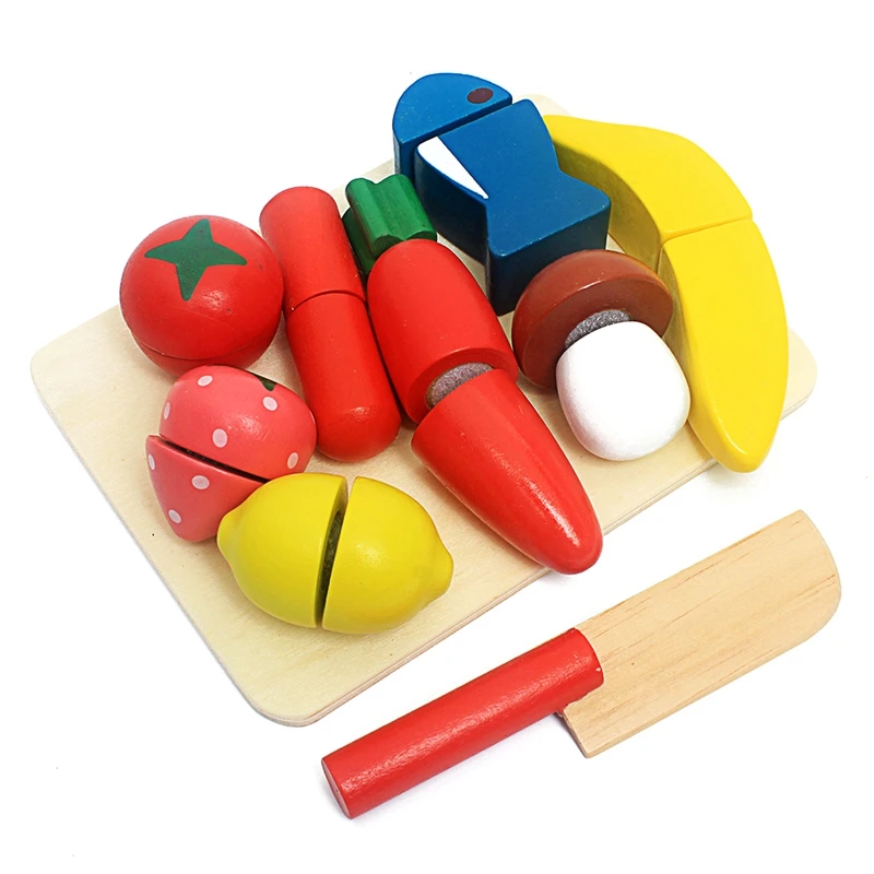 Copilul Montessori Pretinde Juca Alimentare Bucatarie Jucarii Set de Simulare de Tăiere de Fructe și Legume de Bucătărie Playset de Alimente pentru Copii Jucării pentru Copii