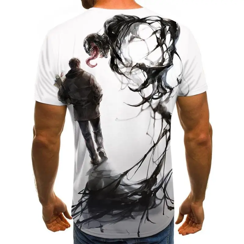 NOI Venin 3D Imprimate T-shirt Barbati Casual Camasa Maneca Scurta de Fitness Tricou Masculin Topuri Greutate de ridicare Strat de Bază