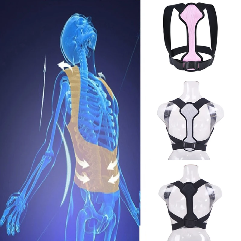 Înapoi Corector De Postura Femei Bărbați Preveni Aplecarea Calma Durerea Postura Curele Clavicula Bretele De Sprijin Dureri De Spate