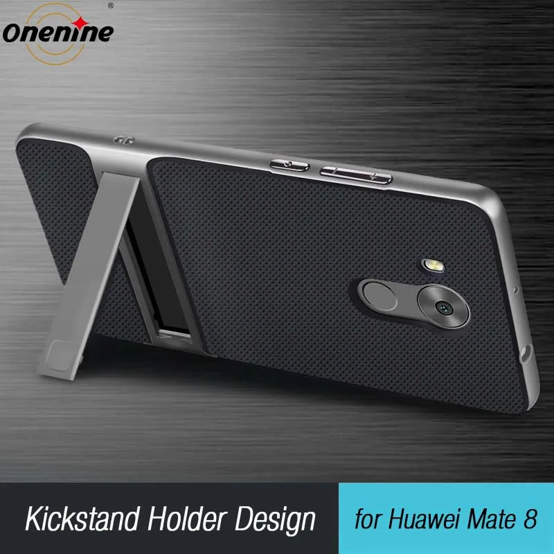 Telefon de lux Cover pentru Huawei Mate 8 Caz Silicon Acoperă 6.0 3D Kickstand Hibrid TPU Complet de Protecție Funda Capa Carcasas Mate8