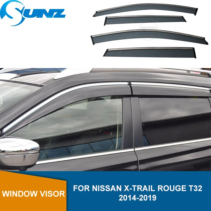 Geam lateral Deflectoare Pentru Nissan Xtrail X-trail Rouge T32 2016 2017 2018 2019 Fereastra Visor Soare Ploaie Deflectoare de TOBE