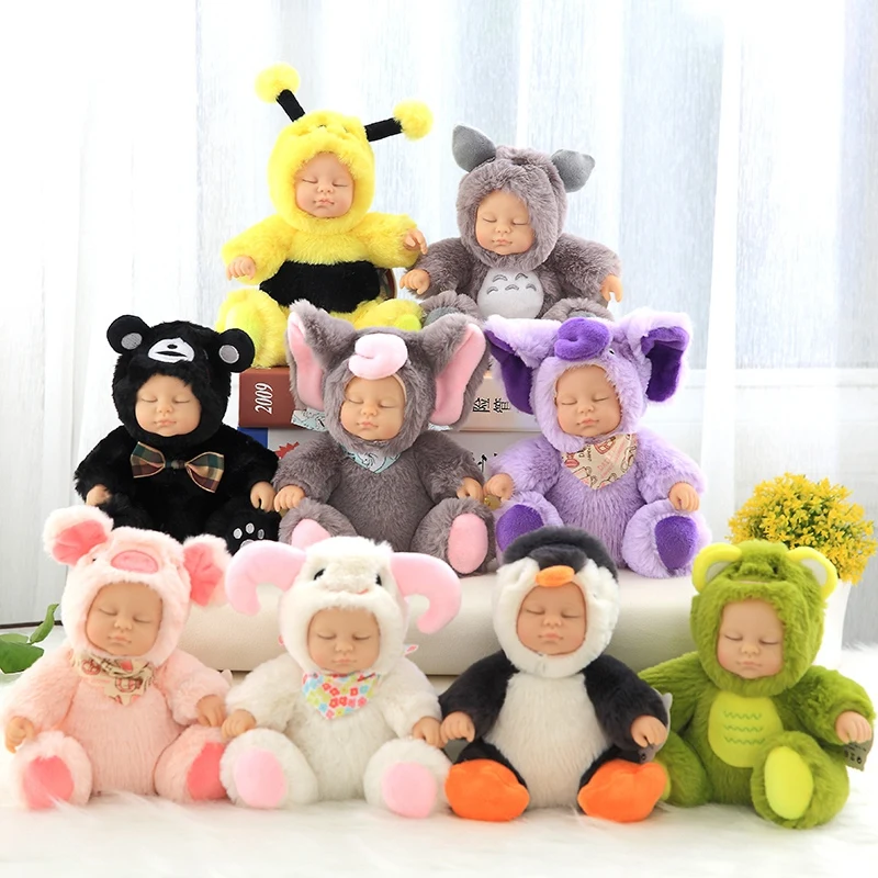 Plus de Dormit pentru Copii Papusa PVC Fata Papusa Animal Umplute Porc Copii Tovarăș de joacă Jucării de Pluș Cadou pentru Copii Fete Jucarii pentru Copii