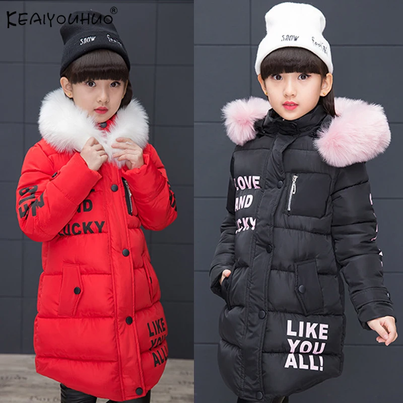 De Înaltă Calitate Iarna Fete Paltoane Jachete Pentru Fete Haine Copii Cald Cu Gluga Lung Gros De Îmbrăcăminte Haine Copii Geaca De 8 10 Ani