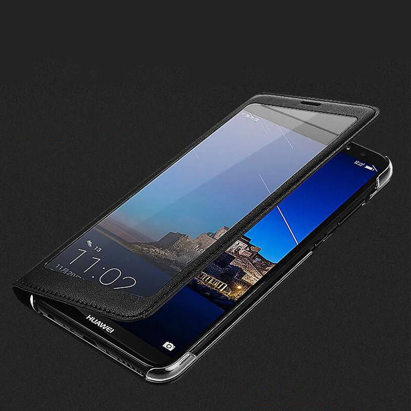 Huawei mate 10 lite Caz complet fereastra de vizualizare flip cover fundas pentru huawei nova 2i / Mate 10 Lite original 5.9 inch telefon inteligent cazul