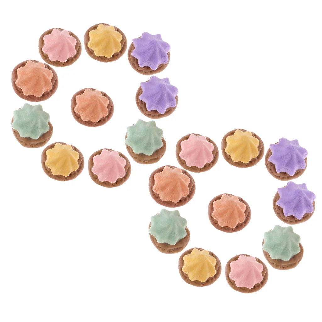 MagiDeal Doi Saci Realist Mici Cookie-Uri In Miniatura Alimentare 1:12 Casă De Păpuși