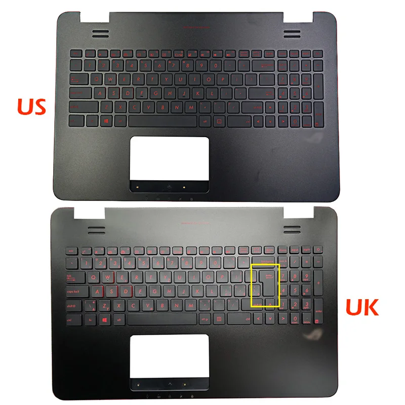 Original Laptop zonei de Sprijin pentru mâini majuscule tastatură cu iluminare din spate/Jos de Caz Pentru Asus G551 G551J G551JK G551JM G551JW G551JX G551VW G551V