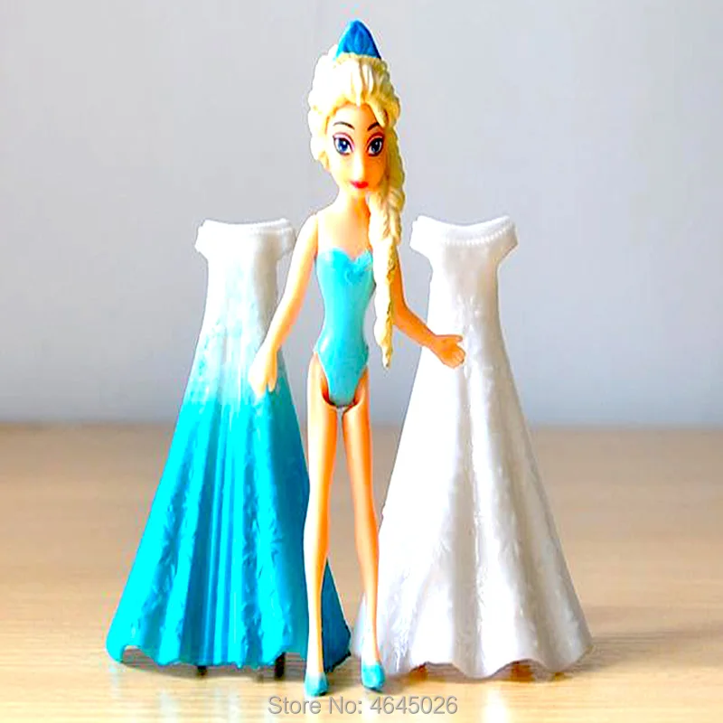 Magiclip Rochie de Printesa Magic Clip Păpuși din PVC Cifrele de Acțiune Elsa, Anna, Cenusareasa, Rapunzel Figurine Copii Jucarii pentru Copii Fete
