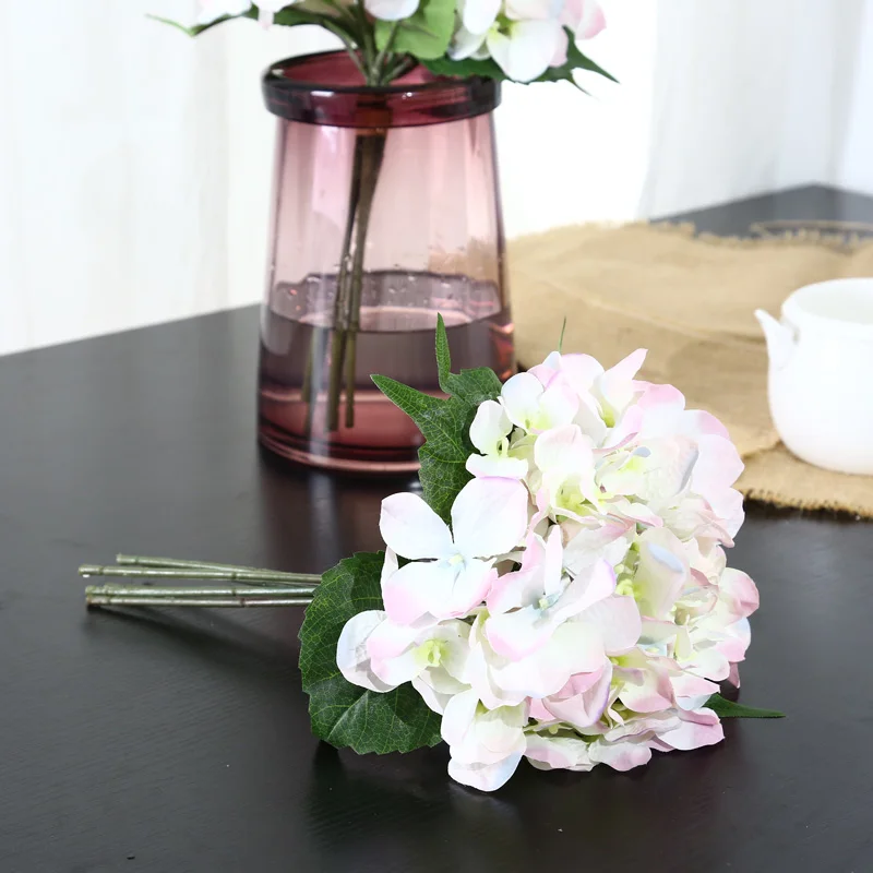 6 capete de Lux Hortensie Flori Artificiale Flori Rod DIY Mătase Hortensie Accesoriu pentru Acasă Decorare Nunta Consumabile Partid