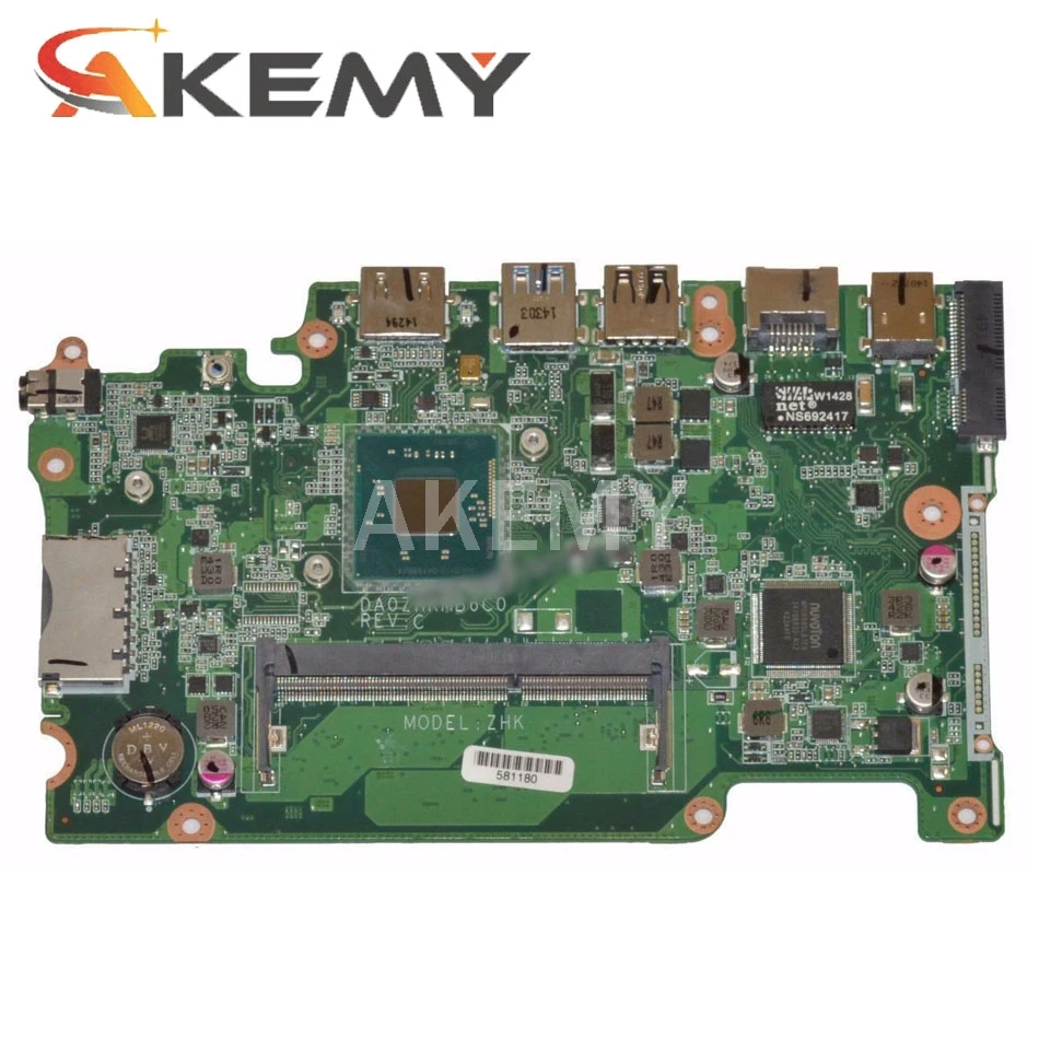 Akemy Pentru Acer aspire ES1-111 ES1-111M E3-111 B115-M Placa de baza Laptop NBMRQ11001 DA0ZHKMB6C0 cu Procesor la bord