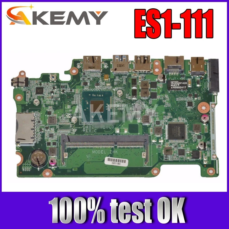 Akemy Pentru Acer aspire ES1-111 ES1-111M E3-111 B115-M Placa de baza Laptop NBMRQ11001 DA0ZHKMB6C0 cu Procesor la bord