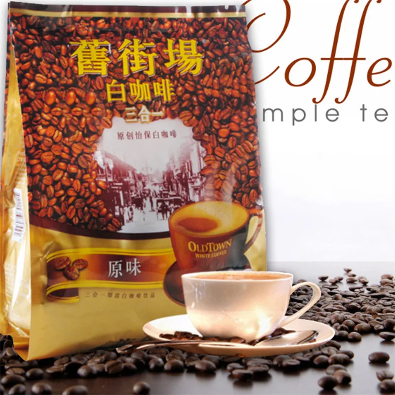 Transport gratuit 570g/sac Malaezia importat cafea instant, old street alb, de cafea, de trei-în-unul aroma originală