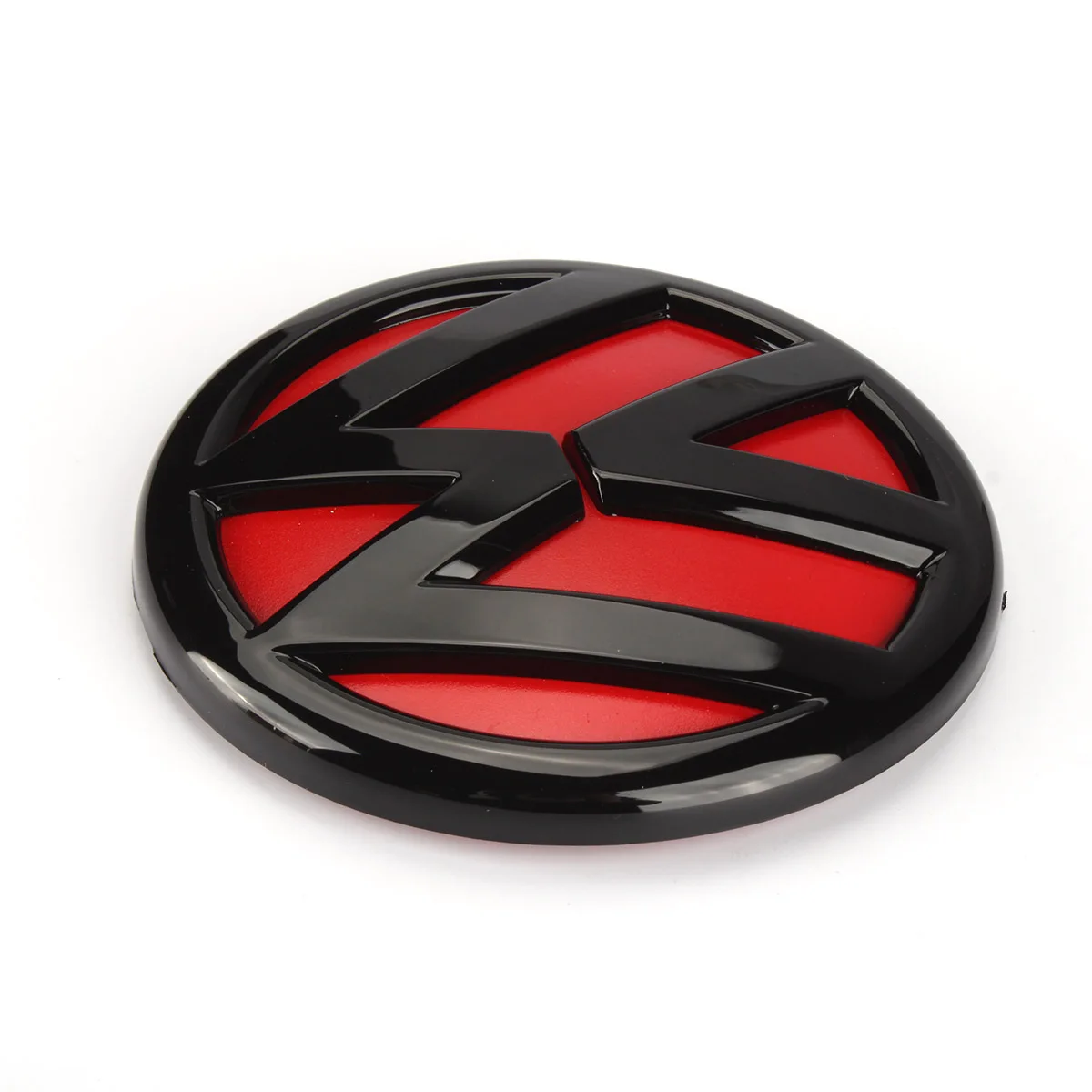 100mm Negru Lucios Rosu Spate Capac Portbagaj Emblema, Insigna de Înlocuire ogo Decor Styling pentru Volkswagen Jetta MK6 2011 2012 2013