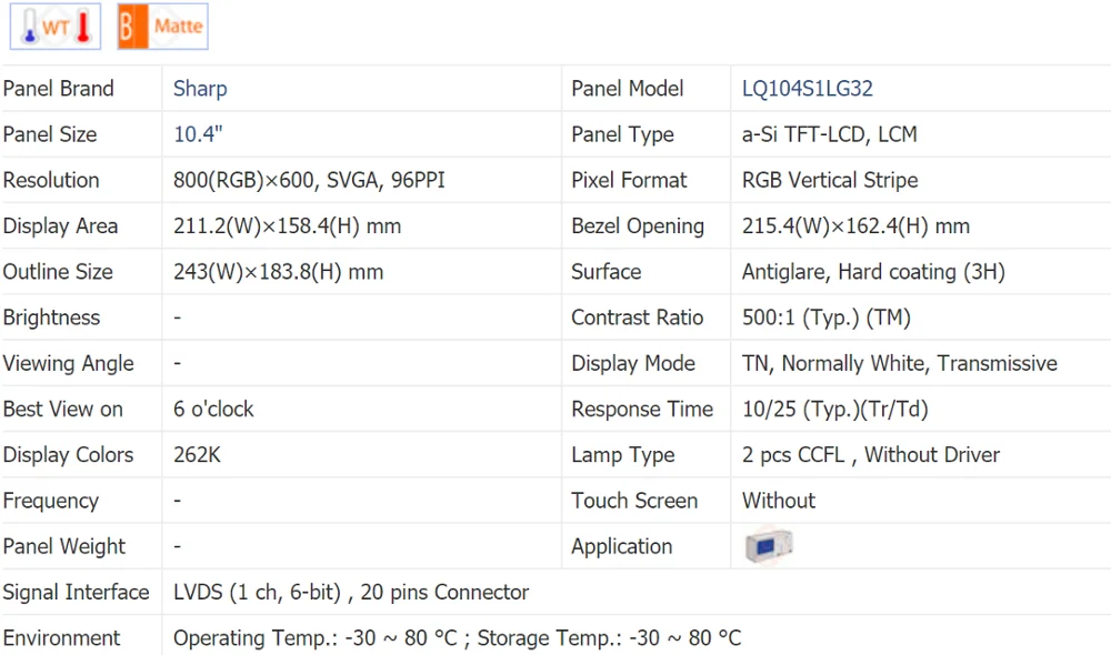 Noi arrivial PANOU LCD LQ104S1LG32 LQ104S1LG31 10.4 INCH ,800*600 de Noi&A+ Clasa în stoc.testat de lucru înainte de expediere
