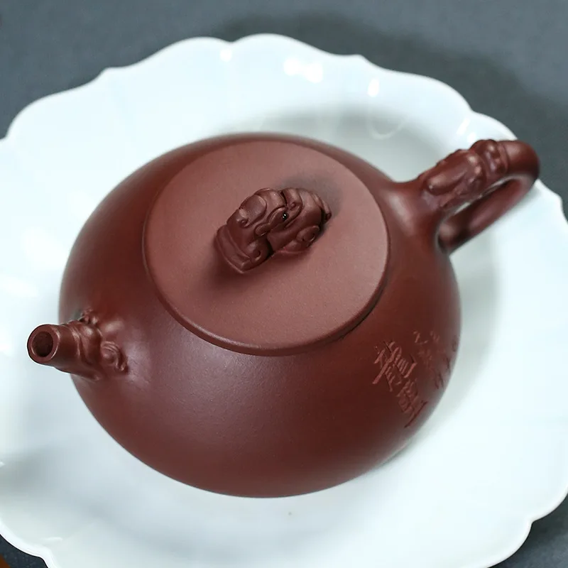 Yixing Original al Meu Violet Ceainic de Lut Longxi Piatra Scoop Oală Celebru Pur Hand-made Ceainice Drinkware