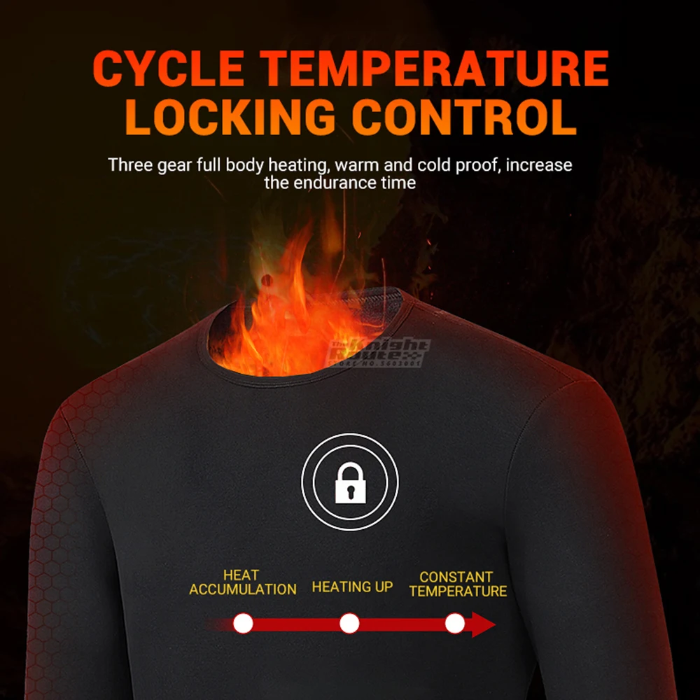 Încălzit Lenjerie de Motocross Jersey Pantaloni Moto Costum Electrice USB Alimentat de la Baterie Termală Încălzită Set de curele Pentru Femei de Iarnă