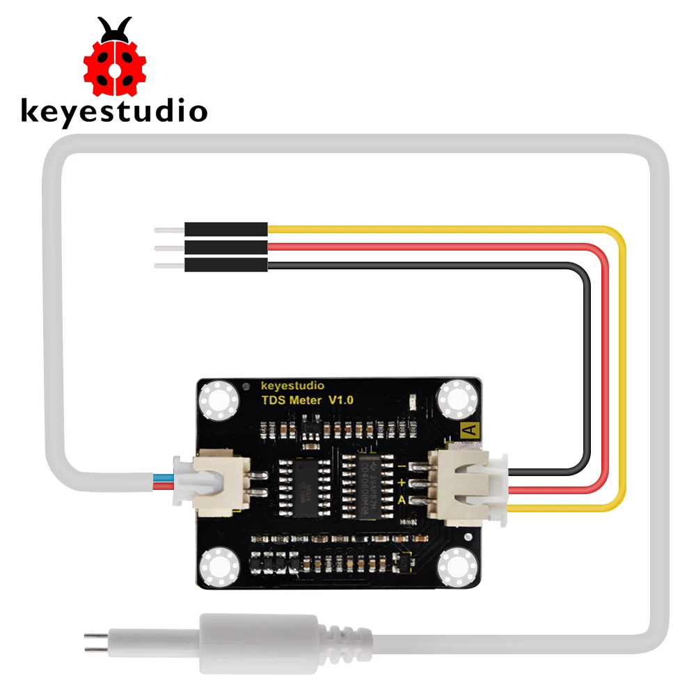 Keyestudio TDS Senzor Metru V1.0 Bord Modul Contor de Apă Filtru de Măsurare a Calității Apei pentru Arduino Unor3