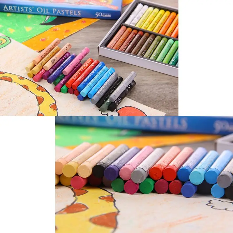 48 Culori Ulei Pastel pentru Artist Student Graffiti Pastelate Pictura Desen Stilou Școala de Papetarie