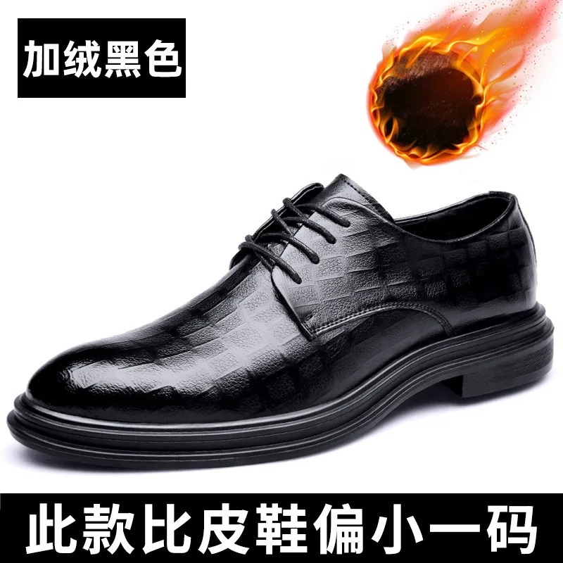 Moda piele naturala Pantofi Barbati Pantofi Rochie de iarnă ține de cald negru Comfortbale Adidași Bărbați Apartamente Pantofi
