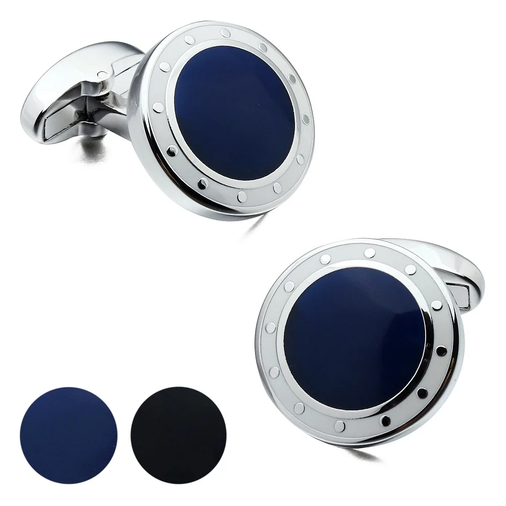 Brand HAWSON de Lux Barbati Butoni Blue&Black butoni Designer francez Manșetă de Vânzare Navy
