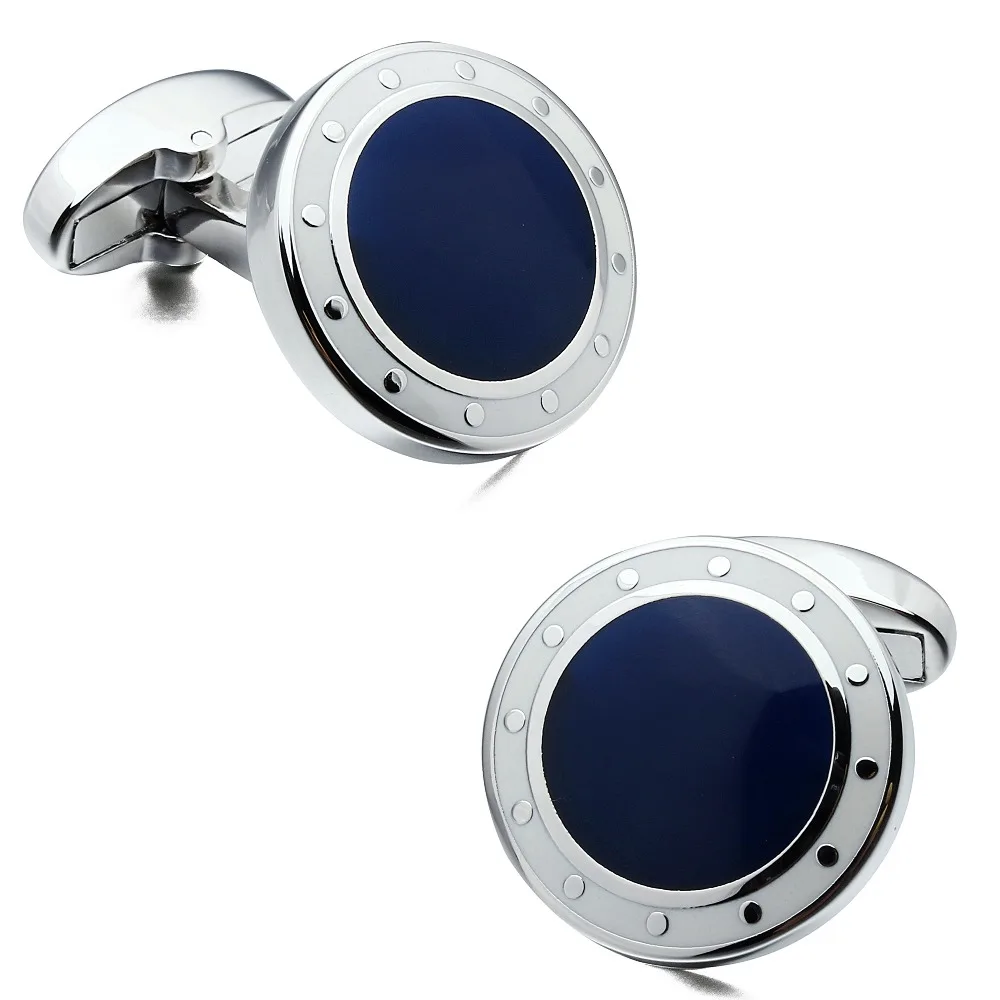 Brand HAWSON de Lux Barbati Butoni Blue&Black butoni Designer francez Manșetă de Vânzare Navy