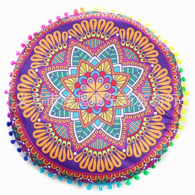 2018 Indian Mandala Perne Rotunde Boem Acasă Pernă Perne Caz Perne Pillowsham Perne Decor Acasă Neocupate